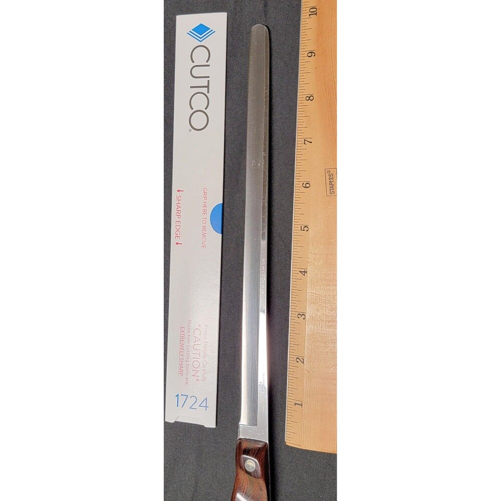 CUTCO 24 Knife Sharp! Factory Fresh! Classic Brown Marble Handle 1024 EUC - Picture 4 of 12
